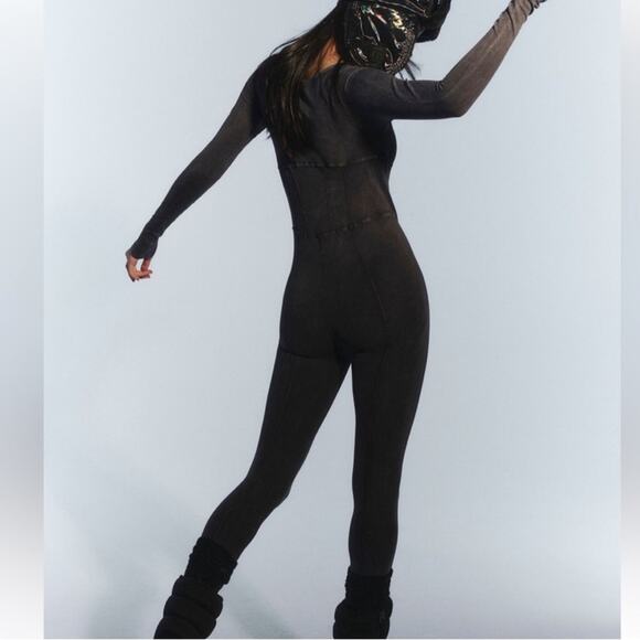 NWT Free People Good Karma Corset Long Sleeve Onesie - Picture 4 of 9